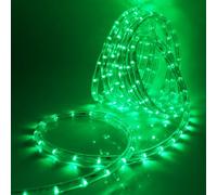 HEGEHE Striscia LED da esterno 5M, Corda LED da 36 LEDs/m, Tubo fluorescente per interni 220V, Tubo arcobaleno LED flessibile impermeabile IP65 con illuminazione a 360° [Verde]