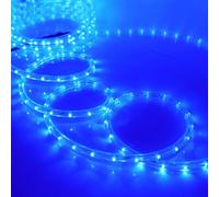 HEGEHE Striscia LED per esterni 6M, Corda LED da 36 LEDs/m, Tubo fluorescente per interni 220V, Tubo arcobaleno LED flessibile impermeabile IP65 con illuminazione a 360° [Blu]
