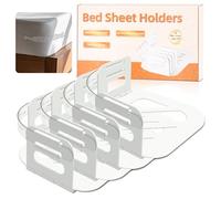 HEGEHE Supporto per Lenzuola, Supporto Pieghevole per Lenzuola Resistenti con Cinghia di bloccaggio per Mantenere Le Lenzuola Strette per materassi (Dimensioni: 9.5 * 9.5 * 4inch)