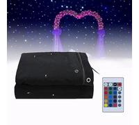 HEGGMKK Tende A Stella A LED -12-32㎡, Con Controller/Controllo 40 ㎡, Numero Di Perle Di Lampada: 240-640, Prova Dell'acqua, Facile Installazione/Smontaggio, Per Matrimonio,3 * 6M