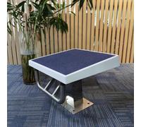 HEHEH Trampolino da 600 libbre con Superficie Antiscivolo e Base in Acciaio Inossidabile 304 - for Piscine e parchi Acquatici(Deep Blue And White)