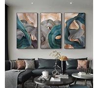 HEHGVCF WTD - Quadro marmorizzato grigio, 60x90 cm, decorazione per soggiorno