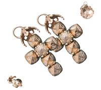 Hehimin Mini ciondolo a sfera massonica trasformante, design trasformativo, un simbolo indossabile dell'eredità fraterna, collana vintage con mini sfera massonica, /, Metallo, Nessuna pietra preziosa