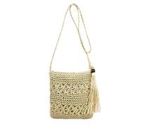 hehiy Borse Donna a Tracolla Vintage,Borsa a Spalla Estivo con Ttasca Interna,Dallo Stile Casual Borsa Marsupio Donna Fresco e versatile