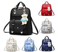 hehiy Zaino Casual per Donna e Uomo,Zaini con Tasche Frontali e Laterali per la Scuola per Viaggio,Lavoro e Studio Zaino Gita Scolastica Antipiega