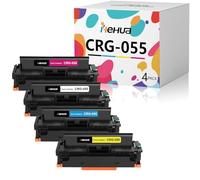 hehua CRG-055 Toner compatibile per Canon 055 055H CRG055K i-SENSYS LBP663Cdw MF742Cdw MF744Cdw LBP664Cx MF741Cdw MF743Cdw MF745Cdw MF746Cx LBP660C MF740C C (nero, ciano. A, magenta, giallo