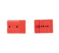 HEIBTENY 1 coppia per cavo 50/120 A, 600 V, rame argento, affidabile classe di protezione antincendio UL94 V0, per Anderson (rosso 50 A)