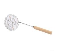 HEIBTENY 1 piastra per waffle in ferro a rosetta, in lega di alluminio, per arrostire snack, imbuto, stampo per biscotti