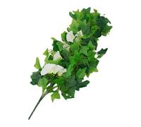 HEIBTENY 100 cm, fiori di vite artificiali da appendere, in seta, decorazione da giardino, per interni ed esterni, inverno, gelsomino mattutino, decorazione da parete per matrimoni, composizione