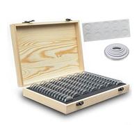 HEIBTENY 100 scatole per monete in legno, per proteggere e presentare le monete da collezione con una scatola regolabile in legno