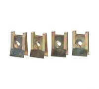 HEIBTENY 20 clip a U in metallo color bronzo da 6 mm, per pannello della portiera dell'auto, elementi di fissaggio per interni automobilistici, kit hardware con viti (40 pezzi)
