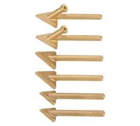 HEIBTENY 6 punte di ricambio per ferro da saldatura in plastica da 80 W, set di ugelli ad aria calda in acciaio per riparazione automatica del paraurti TPO TEO PP, resistenza alle alte temperature