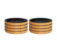 HEIBTENY 8 Scivoli per mobili in tessuto, 90 Mm/127 Mm, Riduzione del rumore e dell'attrito, Protezione del pavimento,Per sia casa che ufficio ufficio di potenza (5 inches)