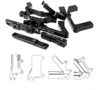 HEIBTENY Affidabile Pinza Freno a Disco Adattatore di Montaggio Aviazione Lega di Alluminio Facile Installazione IS & PM Compatibile (F160/R140), 325199J266U8E1V382G6TLJ4UW