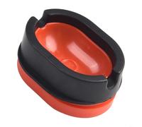 HEIBTENY Alimentatore a sgancio rapido per Dura Flat intercambiabile Bait Attaccamento per pesca alla carpa, in plastica, strumento di stampa con configurazione a costine, colore rosso/verde (attacco