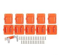 HEIBTENY Batteria da 20 V e rack per trapano compatibile con nero per utensili Decker, supporto organizer da parete per trapano avvitatore a batteria e batterie agli ioni di litio