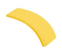 HEIBTENY Beccuccio per vernice antigoccia, 5 pezzi, per lattine da 1 gallone e quarto di litro, accessori per versare in plastica, con spazzola tergicristallo e supporto, strumento di pulizia giallo