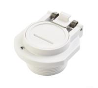 HEIBTENY Blocco sottovuoto di sicurezza per piscina, montaggio a parete, compatibile con Hayward W400BWHP per GW9530 per aspirapolvere Zodiac, parte di ricambio bianca per disconnessione di scarico