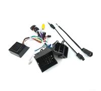 HEIBTENY Cablaggio di alimentazione a 16 pin con decoder CAN Bus per Cayenne 2003-2018, 12 V per cavo di installazione dell'unità principale dell'autoradio e riproduce materiale ABS,