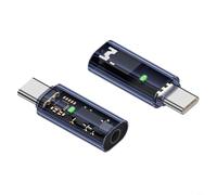 HEIBTENY Cavo adattatore femmina da 3,5 mm a maschio di tipo C, convertitore audio di decodifica digitale con capacità 16 bit/48 kHz, uscita 40 mW (viola)