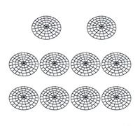 HEIBTENY Confezione da 10 supporti per vasi da 30,5 cm, in ABS resistente, con drenaggio, sollevatore per piante da fiori neri, per uso interno ed esterno, pavimento del patio, per giardino e prati