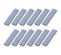 HEIBTENY Confezione da 12 feltrini resistenti per mobili, 15 x 75 mm, in PTFE, per un facile spostamento, riducono il rumore e i graffi su pavimenti in legno duro