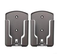 HEIBTENY Confezione da 2 supporti per telecomandi da parete, autoadesivi, in ABS, per TV stereo, condizionatore d'aria, senza trapano, per ufficio e casa, bianco (grigio)