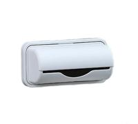 HEIBTENY Contenitore per sacchetti della spazzatura da parete, in plastica PP, dispenser per sacchetti della spazzatura, per cucina, bagno, WC, contenitore compatto per rifiuti con facile (grigio)
