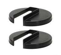 HEIBTENY Coperchi neri per cestello della birra per Moccamaster, confezione da 2 coperture di ricambio per cestini da 1,0 e 1,25 l, manico anti-scottatura, lavabili in lavastoviglie