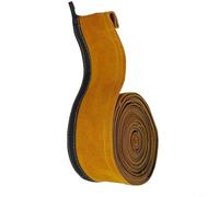 HEIBTENY Copertura per cavi in pelle resistente per torcia di saldatura TIG, guaina ignifuga da 3,5 m per tubi MIG e plasma, resistente all'abrasione, rivestimento giallo per uso industriale (10 metri