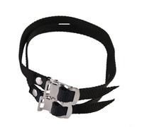 HEIBTENY Coppia di cinghie resistenti per dita dei piedi, in nylon resistente all'usura, con design a doppio lato, per pedali da ciclismo, accessori per bici da strada, MTB, colore nero, 50 cm