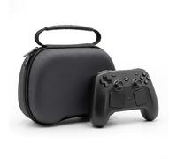 HEIBTENY Custodia protettiva rigida in EVA per controller Steam 2 e altri controller da gioco, borsa da viaggio con chiusura a cerniera sicura, nera