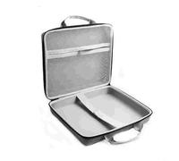 HEIBTENY Custodia rigida in EVA per router Starlink, borsa da viaggio impermeabile antiurto protettiva con doppia cerniera, organizer portatile per ricevitore satellitare e accessori, nero