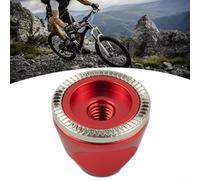 HEIBTENY Dado per asse M5 a sgancio rapido per mountain bike, in lega di alluminio, antiscivolo, leggero, ad alta resistenza, fissaggio per ruota standard (nero)