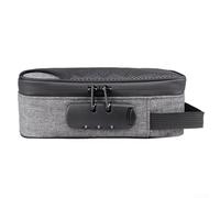 HEIBTENY Deodorante con chiusura, borsa per cosmetici, borsa da viaggio, offre una conservazione sicura e discreta, perfetta per viaggi all'aperto (grigio)