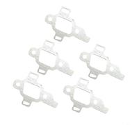 HEIBTENY Distanziali per cerniere per porte in acciaio inossidabile, confezione da 10 pezzi, kit di spessori neri per riparazione cerniere allentate, piastre di riempimento da 10 x 3,8 cm per fissare