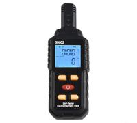HEIBTENY Dosimetro 3 in 1 per rilevatori di radiazioni EMF con display LCD, tester per campi elettromagnetici e elettrici, monitoraggio della temperatura, sicurezza interna ed esterna