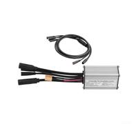 HEIBTENY E-For - Controller brushless per bicicletta, 36 V, 48 V, 15 A, 250 W, con cavo 1T5 e cavo per lampada, custodia in lega di alluminio per sistemi di visualizzazione, argento, design