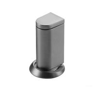 HEIBTENY Fermaporta magnetico da pavimento con magnete nascosto, antivento, resistente, per casa, ufficio, camera da letto, installazione senza trapano, con viti, canna di fucile (acciaio)