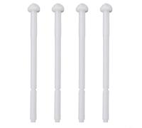 HEIBTENY Flush Rod Set 240.074.00.1 Per Geberit Per Twinline Pulsante WC Cisterna, ABS Bianco WC nascosto Pannello Maniglia Rod Parti di Ricambio (4 PZ)