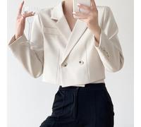HEIBTENY Giacca Donna Manica Lunga Cotono Lino Leggera | Manica lunga, colletto classico, tessuto leggero, ideale estate, per stile casual elegante