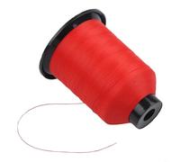 HEIBTENY Guida per canne da pesca in nylon 150D per legare anelli per fai da te, riparazione e avvolgimento ad alta resistenza alla trazione, diametro 013 mm, per la sostituzione della guida (rosso)