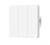 HEIBTENY Interruttore da parete Tuya per Smart per Zigbee Nessun sensore di rilevamento presenza neutro richiesto controllo vocale compatibile con Alexa e Home Single Live Wire (3 vie)