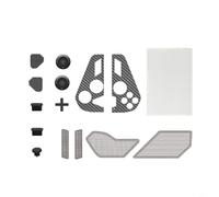 HEIBTENY Kit completo di protezione antipolvere per ROG per Xbox per console portatile Ally-X, coperture per porte in ABS con elegante adesivo per pannello e tappo in silicone per joystick per una