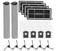 HEIBTENY Kit di accessori per aspirapolvere, 11/20 pezzi, per MOVA S70 Roller S70 Ultra Roller S70 Pro, include spazzola principale, spazzole laterali, filtri HEPA, rulli per mocio e 3L (B)