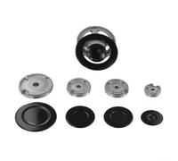 HEIBTENY Kit di cappucci per forno a gas in metallo, in lega di zinco, coperture per fiamme a corona in diverse dimensioni, per gamme SABAF per una distribuzione uniforme del calore e una facile