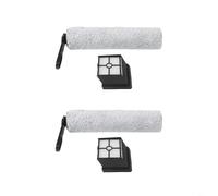 HEIBTENY Kit di spazzola principale di ricambio e filtro compatibile con aspirapolvere Redkey W15 Cordless Wet and Dry, parti robuste, prestazioni di lunga durata, facile da montare (2 set)