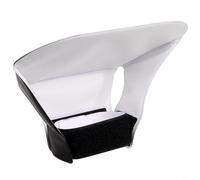 HEIBTENY Kit diffusore di luce flash 2 in 1 bianco in plastica morbida riflettore per fotocamera ammorbidisce ombre dure e luce forte, facile da installare, portatile per illuminazione