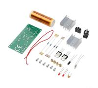 HEIBTENY Kit elettronico per Mini per TESLA Coil Plasma Speaker 15 W Set di montaggio fai da te con riproduzione musicale e display lampada fluorescente, ingresso DC 15-24 V, jack audio da 3,5 mm, per
