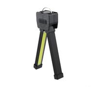 HEIBTENY Luci a LED da palestra, torcia portatile dimmerabile a 7 livelli con magneti e gancio, lampada in lega di alluminio rotante a 90° per fotografie di bodybuilding, nero